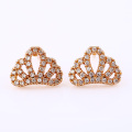 24993-Xuping charming gold plated crown earrings jewellery